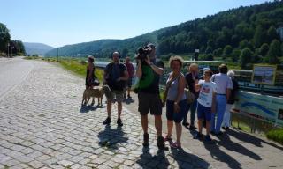 08-03; Elbe Tschechien; Bad Schandau; Filmteam 03