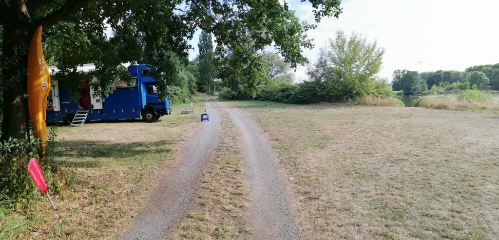 So steht man hier an der Mulde