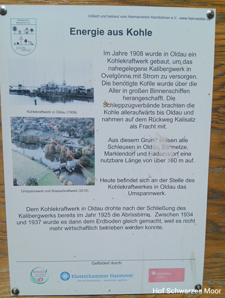 Hambühren Schleuse, Interessante Info