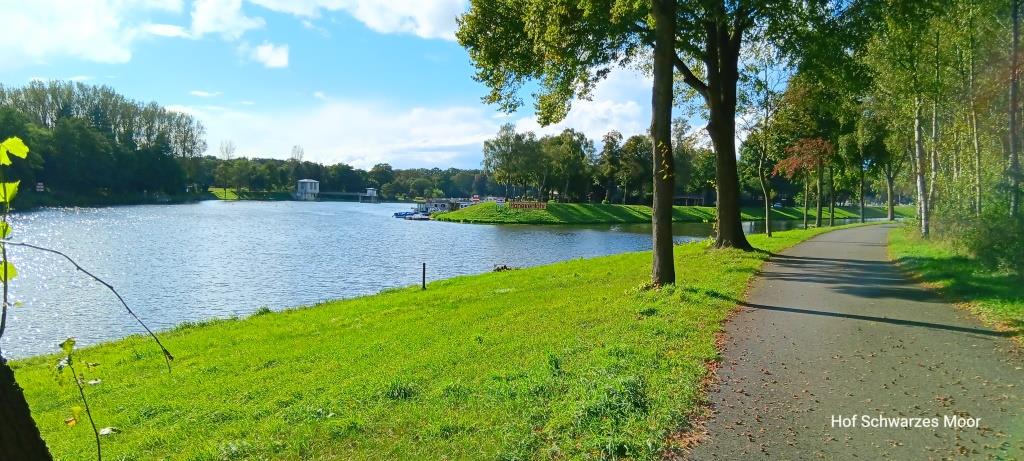 Hier trennt sich Ems und Dortmund-Ems-Kanal