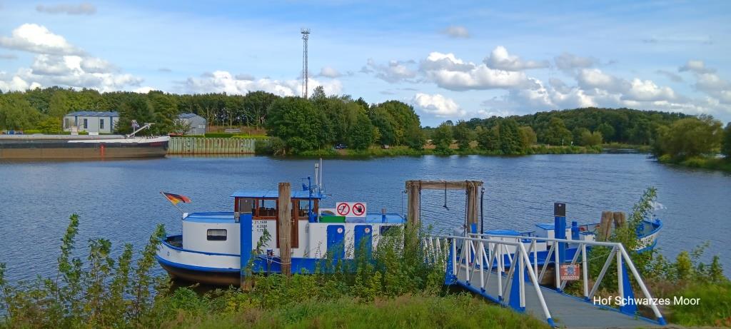 Die Hafeneinfahrt aus der Ems