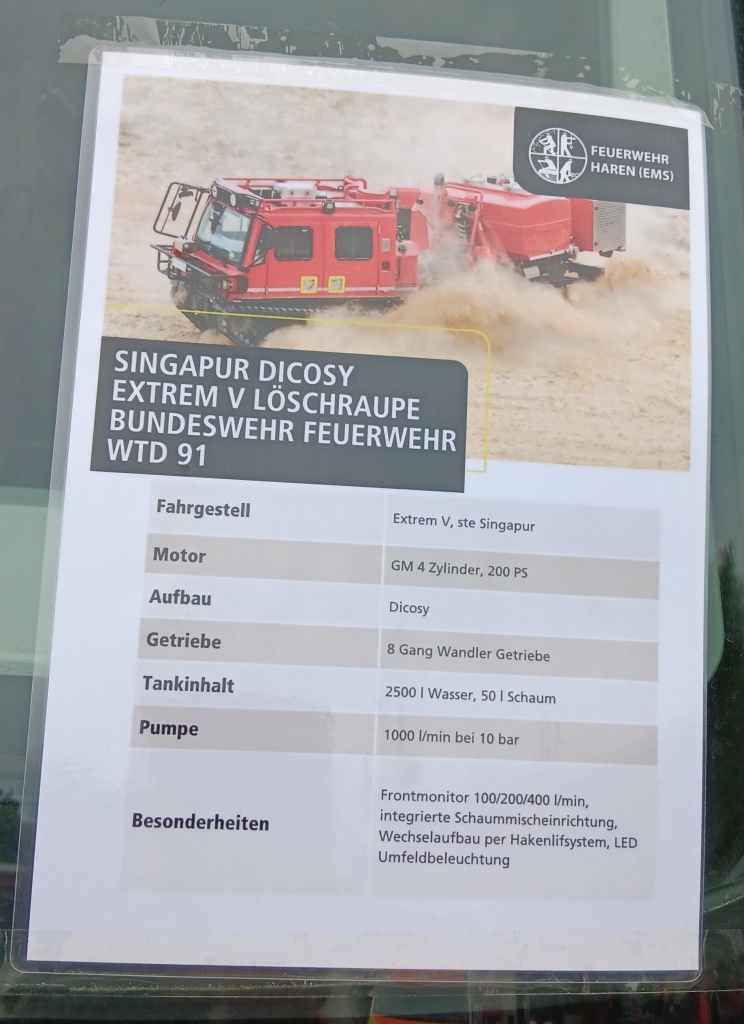 Spezialkettenfahrzeug aus Singapur